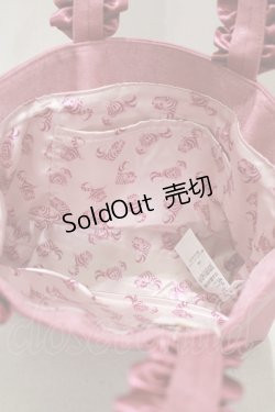 画像3: Maison de FLEUR / Cheshire Cat/フリルハンドルトートバッグ  ダークピンク H-25-02-24-057-LO-BG-NS-ZH