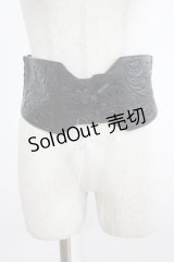 axes femme / チャイナボタン太ゴムベルト Free ブラック H-25-02-24-062-AX-ZA-NS-ZH