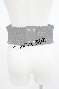 画像2: axes femme / チャイナボタン太ゴムベルト Free ブラック H-25-02-24-062-AX-ZA-NS-ZH