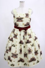 LIEF / レトロカルーセル・スクエアーネックジャンパースカートセット M クリーム H-25-02-24-006-LO-OP-NS-ZH