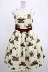 LIEF / レトロカルーセル・スクエアーネックジャンパースカートセット M クリーム H-25-02-24-006-LO-OP-NS-ZH