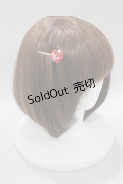 画像2: BABY,THE STARS SHINE BRIGHT / りんごヘアピン  レッド H-25-02-24-068-BA-AC-NS-ZH