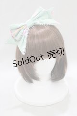 Angelic Pretty / magical etoileななめリボンカチューシャ  ミント H-25-02-24-073-AP-AC-NS-ZH
