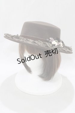 画像1: axes femme / ローズガーデンカンカン帽  ブラウン H-25-02-24-078-AX-AC-NS-ZH
