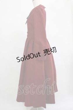 画像2: Maison de FLEUR Petite Robe canone / 歩みを止めないワンピース M BORDEAUX H-25-02-24-009-EL-OP-NS-ZH