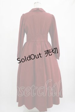 画像3: Maison de FLEUR Petite Robe canone / 歩みを止めないワンピース M BORDEAUX H-25-02-24-009-EL-OP-NS-ZH