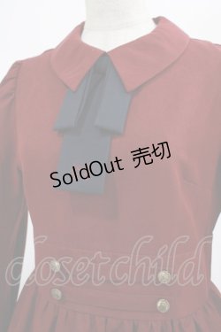 画像4: Maison de FLEUR Petite Robe canone / 歩みを止めないワンピース M BORDEAUX H-25-02-24-009-EL-OP-NS-ZH