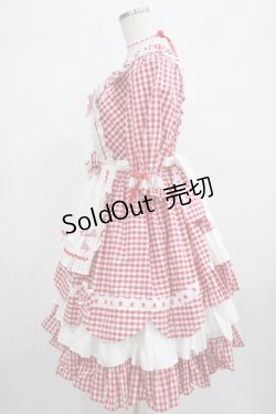 画像2: Angelic Pretty / Heart CafeワンピースSet Free レッド H-25-02-24-002-AP-OP-NS-ZH