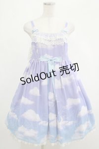 Angelic Pretty / Misty Sky Brilliant ColorジャンパースカートSet Free Aqua Symphony(ラベンダー×サックス) H-25-02-24-020-AP-OP-NS-ZH