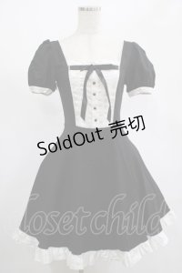 DARK IN LOVE / Magic doll black white rebel dress XS ブラック H-25-02-25-001-PU-OP-KB-ZH
