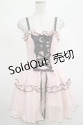 DARK IN LOVE / Pink doll moon strap dress S ピンク H-25-02-25-026-PU-OP-KB-ZH