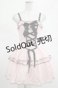 DARK IN LOVE / Pink doll moon strap dress XS ピンク H-25-02-25-028-PU-OP-KB-ZI