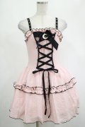 DARK IN LOVE / Pink doll moon strap dress XS ピンク H-25-02-25-029-PU-OP-KB-OS