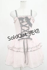 DARK IN LOVE / Pink doll moon strap dress XS ピンク H-25-02-25-029-PU-OP-KB-OS