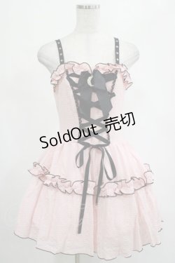 画像1: DARK IN LOVE / Pink doll moon strap dress XS ピンク H-25-02-25-031-PU-OP-KB-ZY