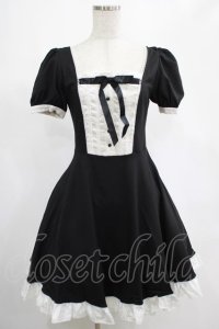 DARK IN LOVE / Magic doll black white rebel dress XS ブラック H-25-02-25-004-PU-OP-KB-ZH