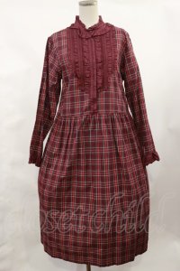 PINK HOUSE / オリジナルチェックミディワンピース Free ワイン H-25-02-25-1007-LO-OP-NS-ZH