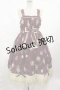 metamorphose / Vintage cameoハイウエストジャンパースカート サイズ1（通常サイズ） シャルマンルージュ(Bordeaux) H-25-02-25-1002-ME-OP-NS-ZH