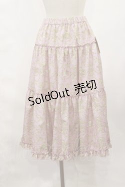 画像1: m petit by misako / NINA'S RVパニエスカート S ピンク/アイボリー リバーシブル H-25-02-25-1018-LO-SK-NS-ZH