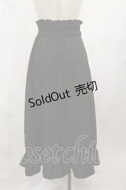 画像2: DearMyLove / 裾レーストリムクロスベルトスカート M/ロング ブラック H-25-02-25-1020-EL-SK-NS-ZH