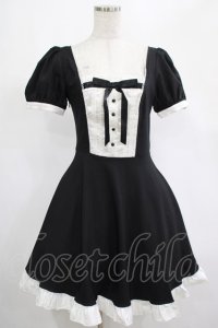 DARK IN LOVE / Magic doll black white rebel dress S ブラック H-25-02-25-012-PU-OP-KB-ZH