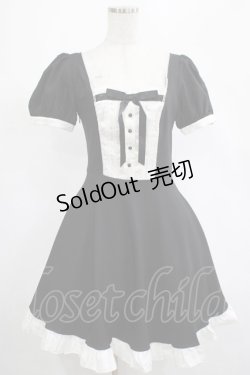 画像1: DARK IN LOVE / Magic doll black white rebel dress S ブラック H-25-02-25-012-PU-OP-KB-ZH