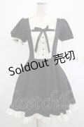 DARK IN LOVE / Magic doll black white rebel dress XS ブラック H-25-02-25-002-PU-OP-KB-ZS