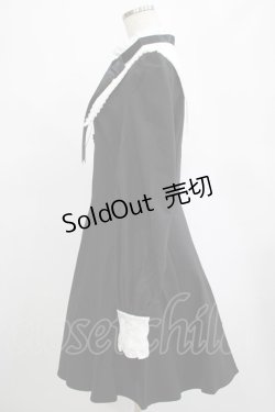 画像2: DARK IN LOVE / Gothic lolita black and white bow neck dress L ブラック H-25-02-25-014-PU-OP-KB-ZI