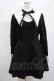 画像1: DARK IN LOVE / Gothic lolita black and white bow neck dress L ブラック H-25-02-25-016-PU-OP-KB-ZI (1)
