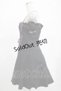 画像2: DARK IN LOVE / Harajuku purple cross sweet cool rebel dress M ブラック H-25-02-25-019-PU-OP-KB-ZS