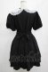 画像3: DARK IN LOVE / Alice in Wonderland contrast collar dress L ブラック H-25-02-25-024-PU-OP-KB-ZY (3)
