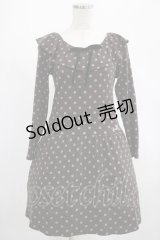 MILK / POLKA DOTワンピース  ブラウン H-25-02-26-028-ML-OP-KB-ZH