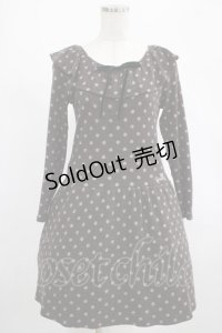 MILK / POLKA DOTワンピース  ブラウン H-25-02-26-028-ML-OP-KB-ZH