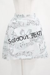 MILK / Melodyスカート  スカイブルーMusic H-25-02-26-031-ML-SK-KB-ZH