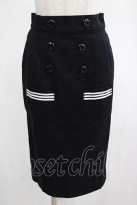 MILK / Sailorタイトスカート  ブラック H-25-02-26-043-ML-SK-KB-ZH