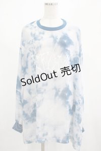 REFLEM / プリントシアートップス  ブルー H-25-02-26-046-PU-TO-KB-ZH