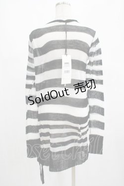 画像3: PUNK RAVE / Insanity striped sweater Free ホワイト H-25-02-26-057-PU-TO-KB-ZH