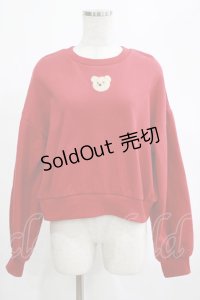 merry jenny / ちいさいくまさんスウェット F レッド H-25-02-26-058-LO-TO-KB-ZH