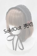 abilletage / チャイナボタンヘッドドレス  ブラック×ワインチャイナボタン H-25-02-26-070-GO-AC-KB-ZH