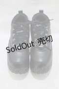 YOSUKE / 厚底スニーカー 23.0 ブラック H-25-02-26-071-PU-SH-KB-ZH