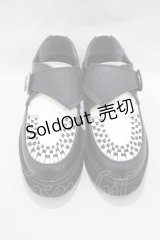 YOSUKE / 厚底ラバーソール L 黒×白 H-25-02-26-072-PU-SH-KB-ZH