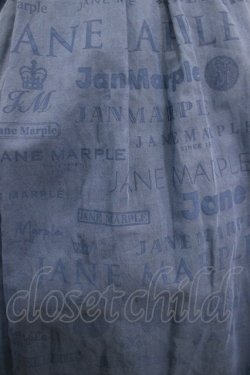 画像4: Jane Marple / Sheer logosスクエアドレス  ブルー H-25-02-26-007-JM-OP-KB-ZH