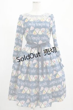 画像1: Emily Temple cute / パッケージチーズワンピース  ネイビー H-25-02-26-012-ET-OP-KB-ZH