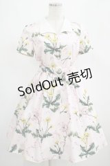 MILK / ダンディライオンドレス  ベビーピンクプリント H-25-02-26-019-ML-OP-KB-ZH