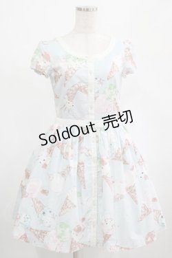 画像1: MILK / ICE CREAMドレス  ミントソーダプリント H-25-02-26-020-ML-OP-KB-ZH