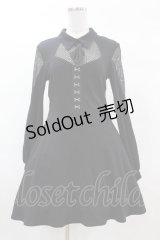DARK IN LOVE / Voodoo Doll with mesh inserts Mini dress M ブラック H-25-02-27-1037-PU-OP-KB-ZH