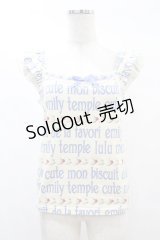 Emily Temple cute / ロゴ&クリームプリントキャミソール  オフシロ H-25-02-27-1048-ET-TO-KB-ZH