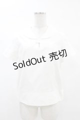 ネバアランド / 天気雨セーラーブラウス  白 H-25-02-27-1051-LO-BL-KB-ZH
