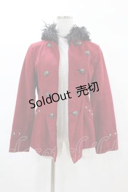 画像1: ALGONQUINS / フード付きナポレオン風ジャケット F 赤 H-25-02-27-1062-AL-CO-KB-ZT-C036