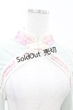 画像4: Ozz oneste / 和チャイナショートボレロ  グリーン H-25-02-27-1009-OO-TO-KB-ZH